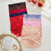 High waist slim fit tummy control seamless lace panties