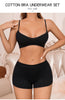 Wireless breast-reducing underwear set