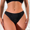 Flower embroidered seamless thin underwear